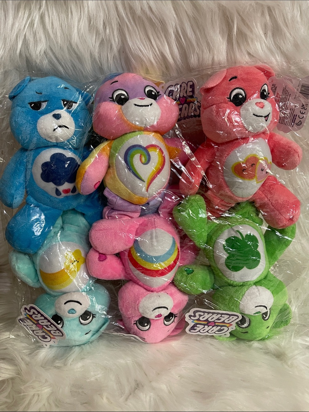 Care Bears plus Pack - Pink, Blue, Green, Purple, Teal, Coral,original